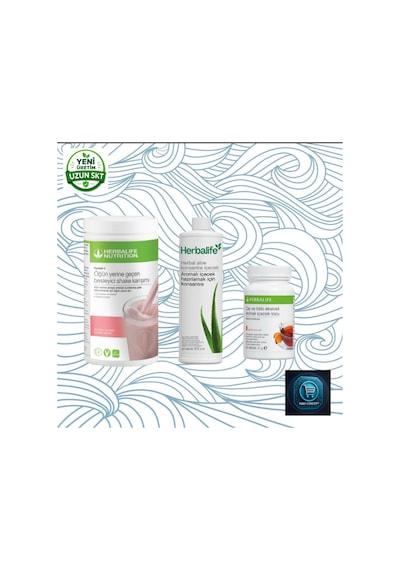 Herbalife Formül 1 Besleyici Shake Karışımı 500 G + Çay Ve Bitki Ekstreli Aromalı İçecek Tozu Şeftali Aromalı 51 G + Herbal Aloe Konsantre İçecek 473 Ml Şeftalisade3lüset1abç