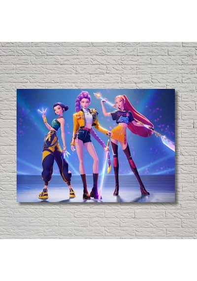 Anime K-pop Temalı Dekoratif Duvar Posteri