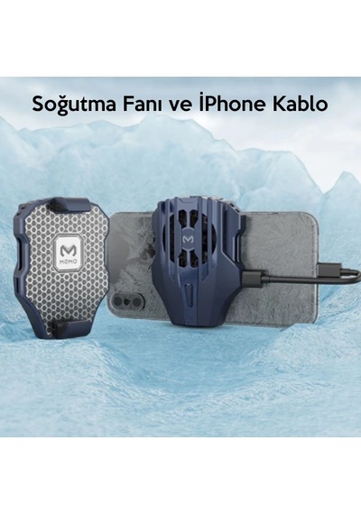 Memo Dl02 Telefonu Soğutma Fanı Radyatör (Apple Uyumlu iPhone Kablo Ile)
