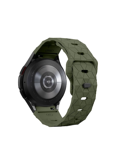 Zore Galaxy Uyumlu Watch 5 Pro 45mm Krd-116 20mm Futbol Desenli Spor Tasarımlı Silikon K