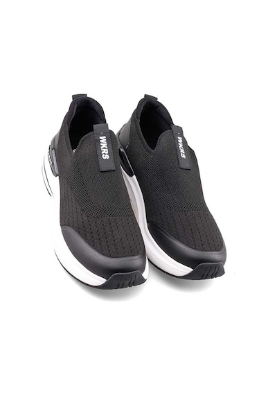 Trendyshose W807 Rahat Hafif Fileli Garantili Aqua Sneakers Sıyah-beyaz