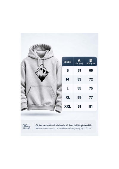 North Whiskers Dağ Ve Orman Baskılı Unisex Hoodie Outdoor Kapüşonlu Sweatshirt Gri - 930003662 Gri - 930003662 Gri North Whiskers Dağ Ve Orman Baskılı Unisex Hoodie Outdoor Kapüşonlu Sweatshirt Gri - 930003662 Gri - 930003662 Gri