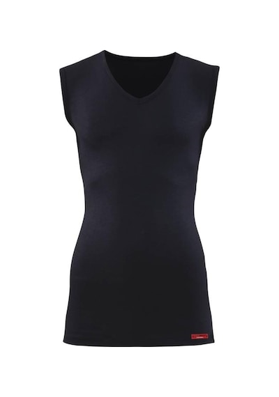 Blackspade 9243 Unisex Siyah V Yaka Sıfır Kol Thermal