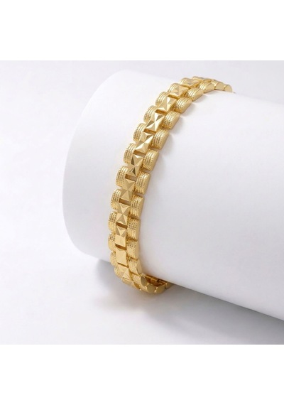 Premium Şık Ve Parlak Nexa 24k Gold Kaplama 8 Mm Kadın Bijuteri Bileklik 3183kbv5d3 - 18cm Altın