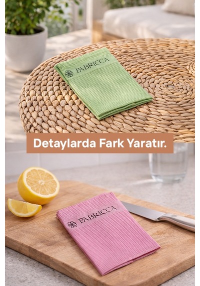 Pabricca Mikrofiber 3 Adet Temizlik Bezi 60x33 Cm Yüksek Su Emiciliği, Çizik Ve Tüy Bırakmaz, Waffle Dokulu Renkli