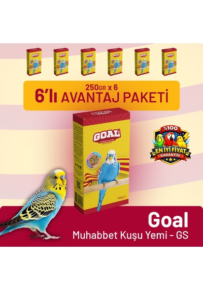 Goal Muhabbet Kuşu Yemi/gs 250 G - 6 Adet 250 G