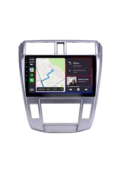Honda City 2009-2012 Android Multimedya Carplay Android Auto Navigasyon Kameralı 4gb Ram 64gb 10"