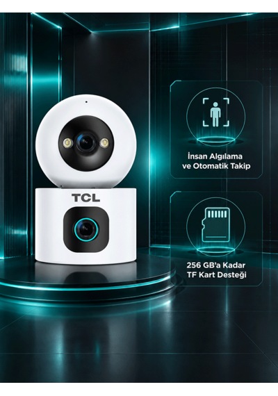 Tcl C2v-u 360 Full Hd Çift Kameralı Akıllı Güvenlik Kamerası Distribütör
