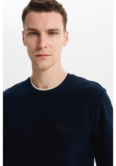 AR-MA Arma Erkek Regular Fit Örme Selanik Sweatshirt %65 Pamuk %35 Polyester, Karbon Fırçalı, Basic Bisiklet Yaka K30124698702 Lacivert AR-MA Arma Erkek Regular Fit Örme Selanik Sweatshirt %65 Pamuk %35 Polyester, Karbon Fırçalı, Basic Bisiklet Yaka K30124698702 Lacivert