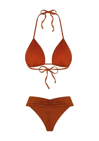 Bonesta Rory Drapeli Üçgen Tarçın Bikini Takımı Tarçın