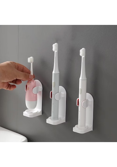 Yapışkanlı Şarjlı Diş Fırçası Tutucu Stand-al4802 Mavi