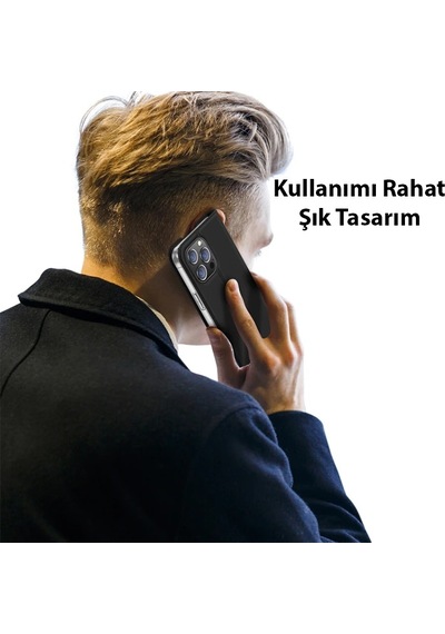 Hepsi Dux Ducis iPhone Uyumlu 14 Pro 6.1 Kılıf Skin Pro Series Flip Cover Kapaklı Kılıf- 5775 Najmaddin Siyah