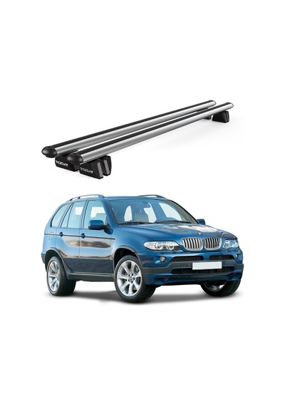 Pençe Bmw X5 2003-2007 Uyumlu Gri Ara Atkı 135cm Port Bagaj Tavan Barı