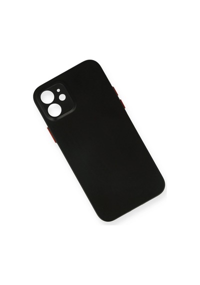 Cosmotex Newface Apple, Uyumlu iPhone 12 Kılıf Pp Ultra İnce Kapak - Siyah