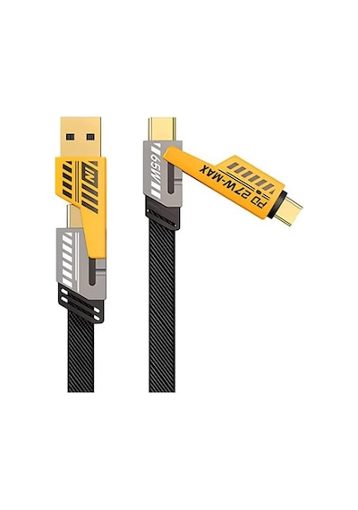 4-in-1 Usb-a Type-c To Lightning + Type-c 65w Hızlı Şarj Ve Data Kablosu 1,20mt