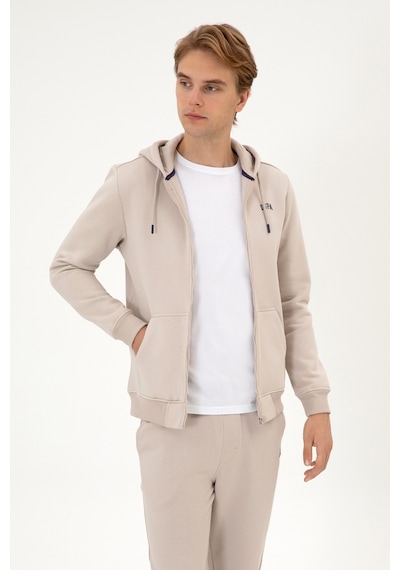 U.S. Polo Assn. Erkek Regular Fit Taş Şardonlu Örme Hırka 50313755-VR049