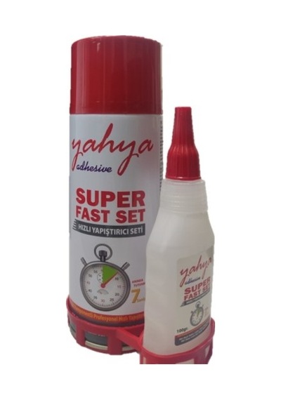 Yahya Çift Komponentli Hızlı Ahşap Mdf Plastik Çok Amaçlı Yapıştırıcı Seti 400 Ml/100gr Büyük Boy 400 Ml