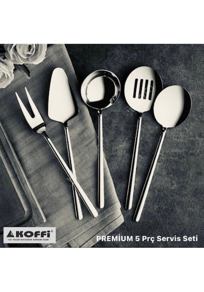 Koffi Kf-2439 5 Parça Premium Servis Seti Inox