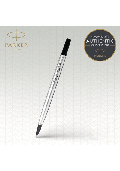 Parker 1950323 Tükenmez Kalem Yedeği, Orta Kalınlıkta Uç, Siyah, Siyah