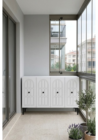 Ka1218b Windo Konsol Ve Tv Sehpası Beyaz 120cm Ka1218b Windo Konsol Ve Tv Sehpası Beyaz 120cm