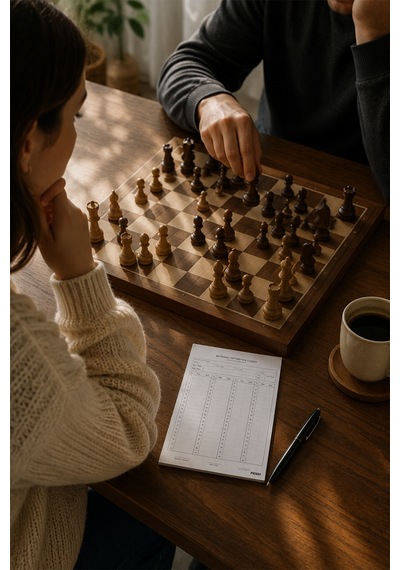 Satranç Notasyon Kağıdı - A5 Ebat - 50 Yaprak - Chess Notation Sheet - Chess Score Diğer