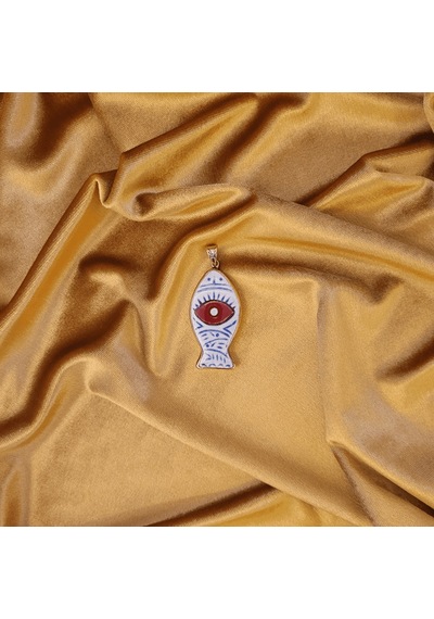 Işıltılı Huzur Bronz Çini Taşlı Çelik Zincir Kolye Rose Gold