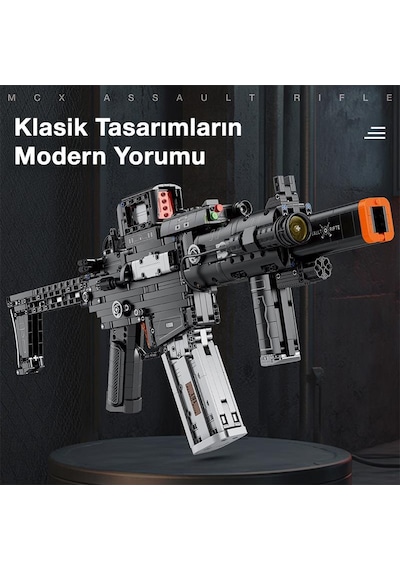 Reobrix 77025 Mcx Saldırı Tüfeği Yaratıcı Yapı Blok Seti Building Blocks Assault Rifle -1589 Parça
