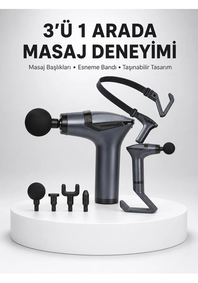 Titreşimli Şarjlı Masaj Aleti 3in1 Fonksiyonel Çok Amaçlı Model Yeni Nesil Diğer