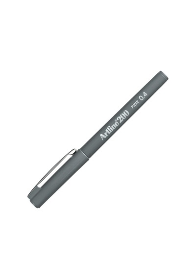 200 Fine 0.4 Fineliner Keçeli Kalem Gri