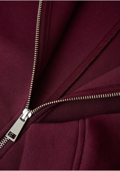 Mavi Fermuarlı Sweatshırt Fig Bordo