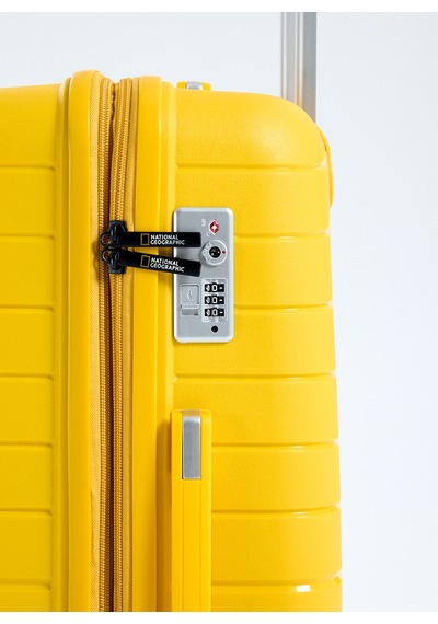 National Geographic Sarı Çekçekli Sert Valiz Ng5242 65 Cm Orta