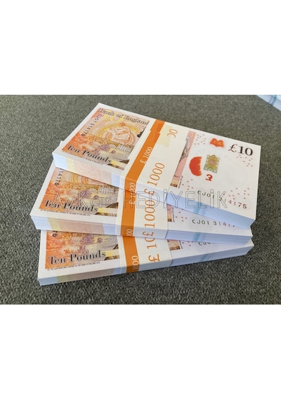100 ADET 10 STERLİN BANKNOT POUND PARA GEÇERSİZ P...