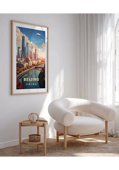 Çerçevesiz Poster Modern Çin İn Yüzü