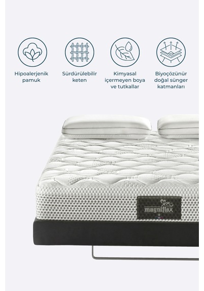 Massaggio Deluxe Ultra Ortopedik Mikro Masaj Etkili Memory Foam Yatak Made İn Italy