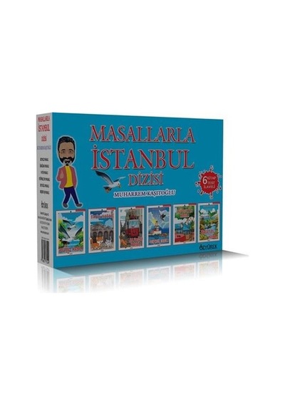 İstanbul'u Okuyorum Masallarla İstanbul Seti - 6 Kitap Takım Kutulu Test İlaveli - Muharrem Kaşıtoğlu - Özyürek Yayınevi