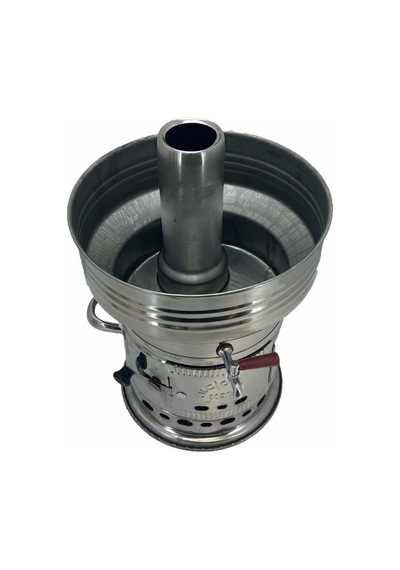 Paslanmaz 304 Çelik 7 L Demlikli Semaver