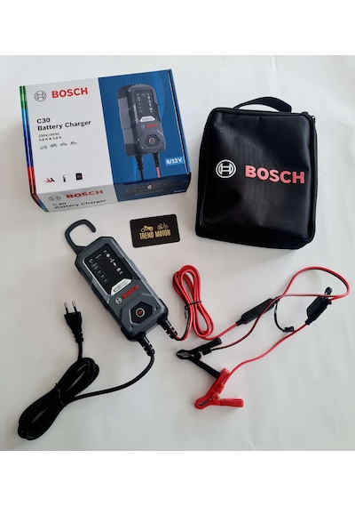 Akü Şarj Cihazı Bosch - 6v 12v Motosiklet Araba Agm Pil Akü