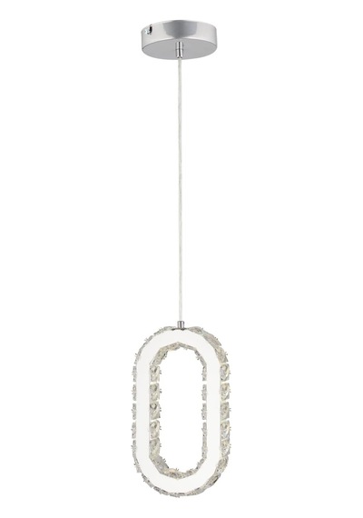 Avignon 40 Watt Tekli Krom Ledli 3 Renkli Sarkıt Kristalli Taşlı Modern Tasarım Led Kristal Salon Avize Diğer