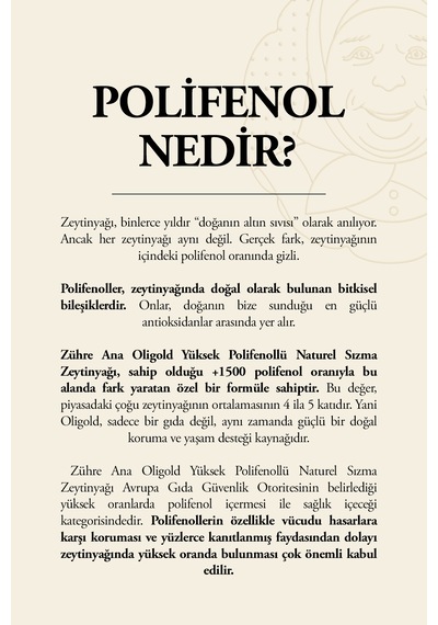 Oligold Soğuk Sıkım 1500 Ultra Yüksek Polifenollü Naturel Sızma Zeytinyağı 250 Ml