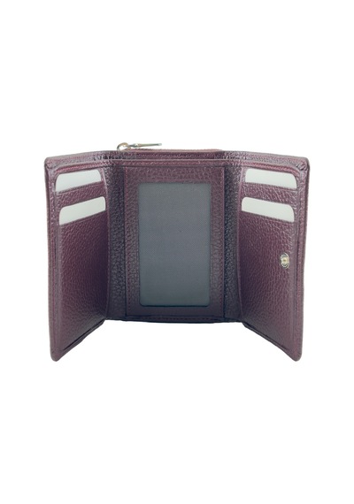 Shop Kadın Cüzdan Hakiki Deri Çok Bölmeli Fermuarlı Floter Deri Bordo - 888655380 Bordo
