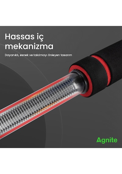 Agnıte Ayarlanabilir Kapı Barfiks Demiri 80-130 Cm Ev Tipi Fitness Kırmızı