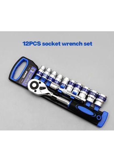 12 Parçalı Lokma Anahtar Seti + 1/2" Cırcır, Çelik Xl