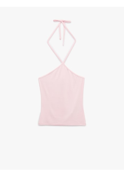 Koton Koton X Sibil Çetinkaya - Slim Fit Boyundan Bağlamalı Halter Yaka Top Pembe 6sak10071uk Gül Koton Koton X Sibil Çetinkaya - Slim Fit Boyundan Bağlamalı Halter Yaka Top Pembe 6sak10071uk Gül