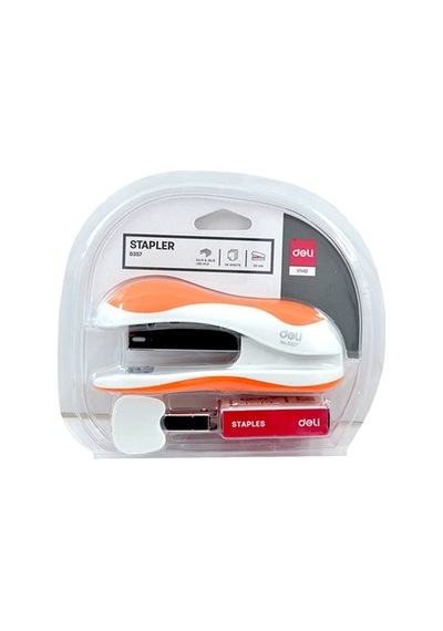 Deli 0357 Zımba Makinesi Seti No:10 3lü Blister 20 Sayfa