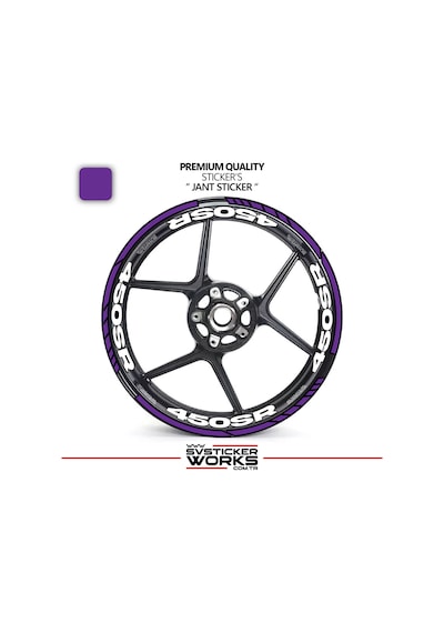 Cfmoto 450sr Jant Sticker Ve İç Yazı Basklı Etiket Sticker Modeli Premium Kalite