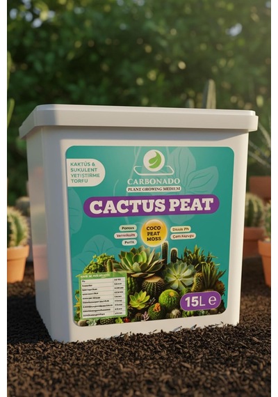 Cactus Peat 15 Litre Kaktüs Ve Sukulent Yetiştirme Torfu 0,250
