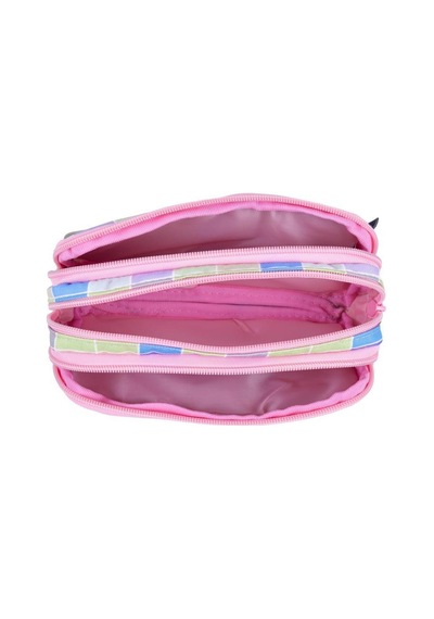 Gap Kalem Çantası Oval Üç Bölme Pembe 12803