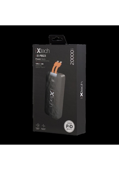 İxtech 20.000 Mah Powerbank 22.5w Siyah Ix-pb023