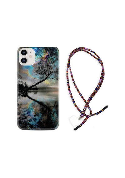 Apple Uyumlu iPhone 12 Mini Kılıf Rasta Boyun Askılı Dream World 1839