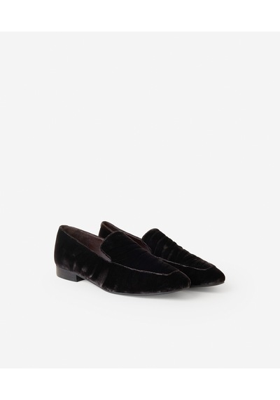 Yargıcı Kadife Zebra Baskılı Loafer 26kkay4031x 208 Kahverengi